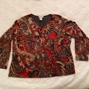 Laura Ashley Paisley top